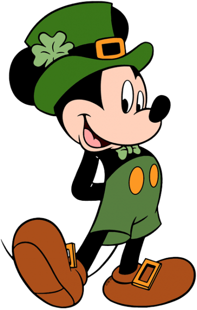 Mickey Mouse Disney Holidays St Patricks Day Clipart Png Images PNG Images