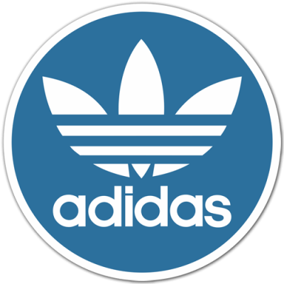 Adidas blue logo sticker clipart png picture
