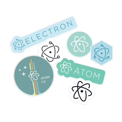 Atom electron stickers hd transparent vector png