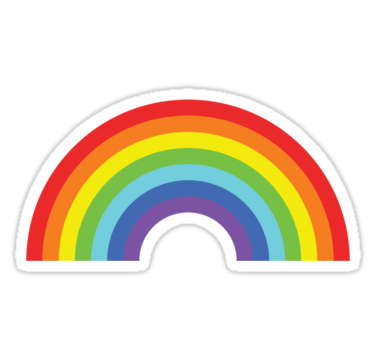 Rainbow Sticker Hd Png PNG Images