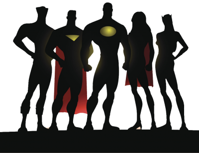 Black Image Superhero Team Clipart Transparent PNG Images