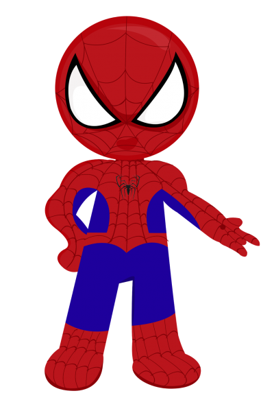 superhero cartoon clipart