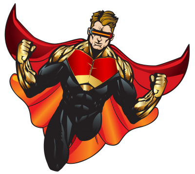 In Red Costume Superhero Transparent Download PNG Images