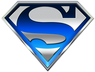 Superman Logo Blue Picture PNG Images