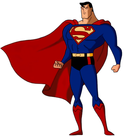 Superman in Blue Red Costume Clipart Hd Transparent PNG Images