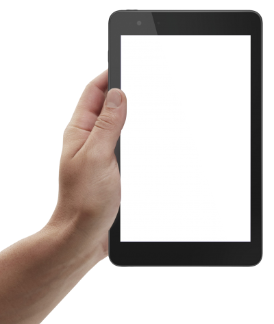 Hand Holding Black Tablet Png Hd PNG Images