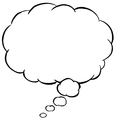 thought balloon clipart with transparent