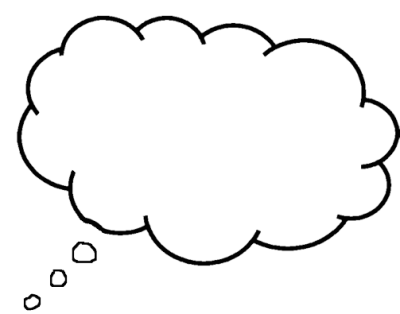 thought balloon clipart with transparent