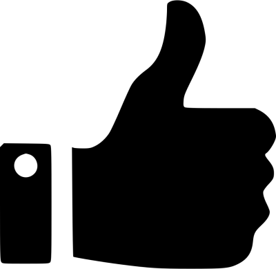 Black Original Thumbs Up Transparent Free PNG Images