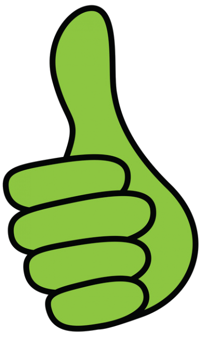 Green Thumbs Up Png Clipart PNG Images