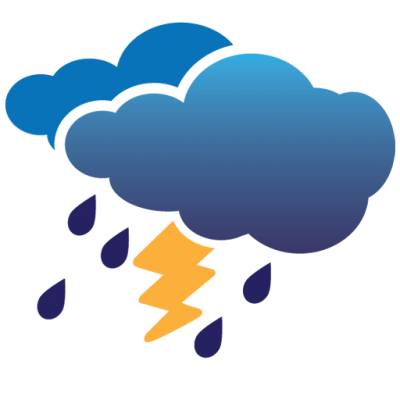 Collection Of Thunder Storm Icons Png PNG Images