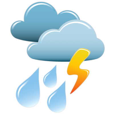 Collection Of Thunder Storm Icons Png PNG Images