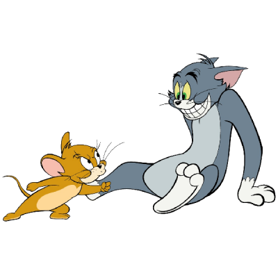 Cartoon gold tom and jerry clipart png characters