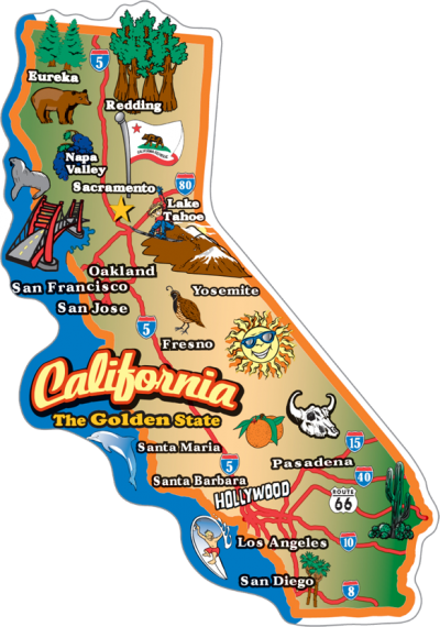 Cowboy Sayings California Map PNG Images