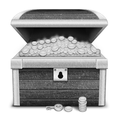 Grey Login Treasure Icon Png PNG Images