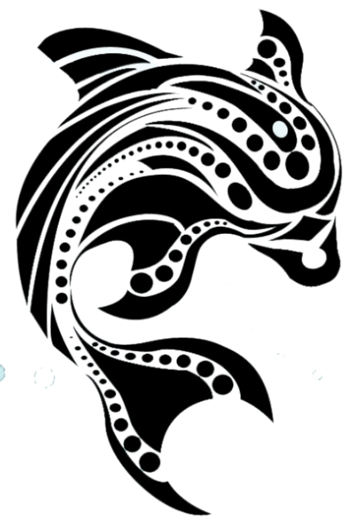 Tribal Dolphin Tattoo Png PNG Images