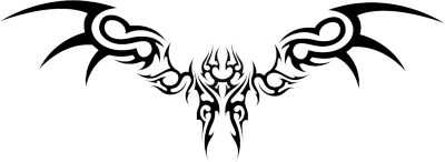 Wings Tribal Tattoo Art Png PNG Images