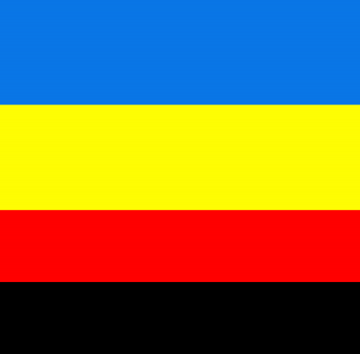 Blue, Yellow, Red And Black Ukraine Flag Png PNG Images