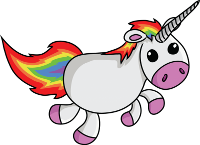 Cartoon Unicorn Hd Background Free Download With Red Tail PNG Images