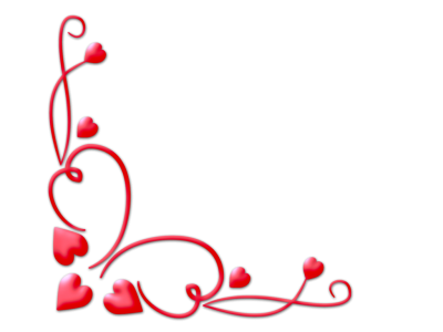 Love Corner Valentine Png PNG Images