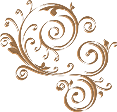 New Golden Vector Swirl Pictures PNG Images