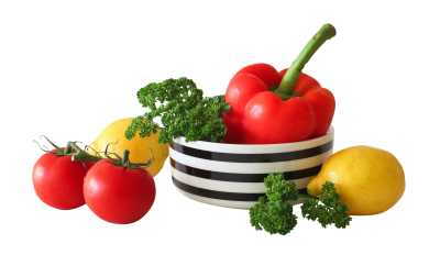 Lemon, Tomato, Pepper Vegetables Png PNG Images