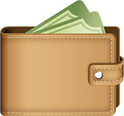 Open Brown Wallet Clipart Transparent Icons PNG Images