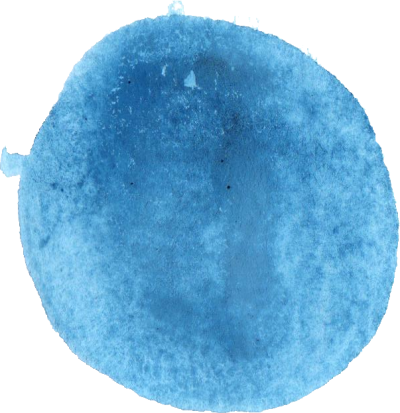 Blue Round Watercolor Transparent Image PNG Images