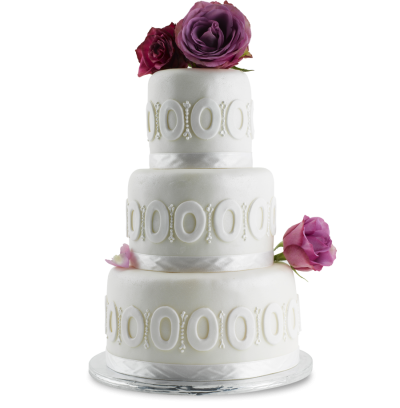 Purple Rosa Wedding Cake Png PNG Images