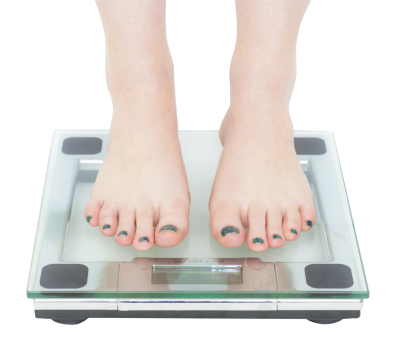 Woman Standing On Bathroom Scale Png Image PNG Images