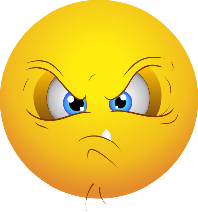 Yellow Angry Whatsapp Emoji Image Staring Grimacing PNG PNG Images