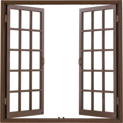 Multi pane brown wooden window transparent free picture png