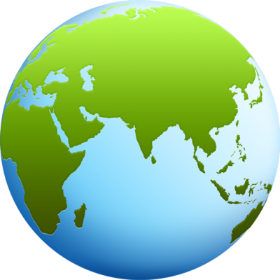 Blue Green World Globe Illustration Graphic Png Clipart PNG Images