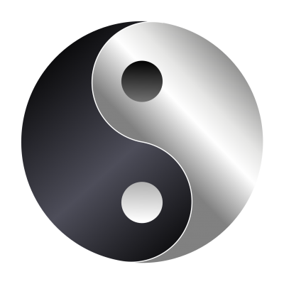 Metal Yin Yang Clipart PNG Images