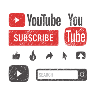 Doodle Scribble Youtube icon Png Hd Free Download PNG Images